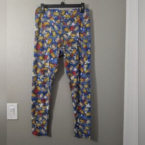 LuLaRoe Women Leggings with America Red White And Blue Leggings Print